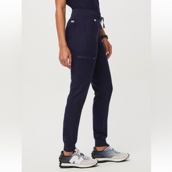 Figs Technical Collection Zamora High Waisted jogger Pants navy Blue size S - Picture 1 of 5